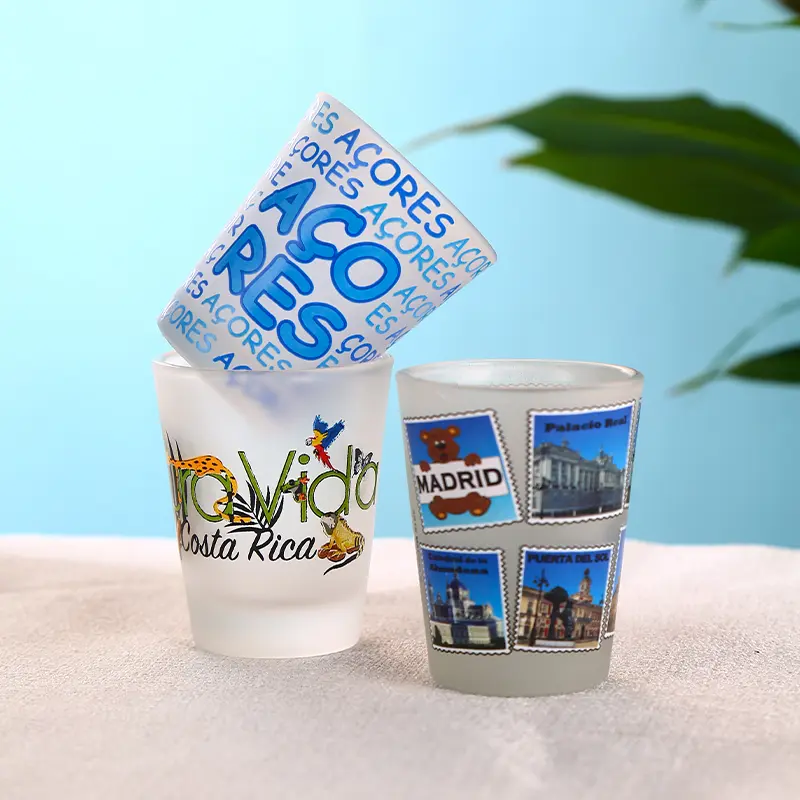 _0002_014A3315 Custom Logo Frosted Shot Glasses – Madrid Landmark Design