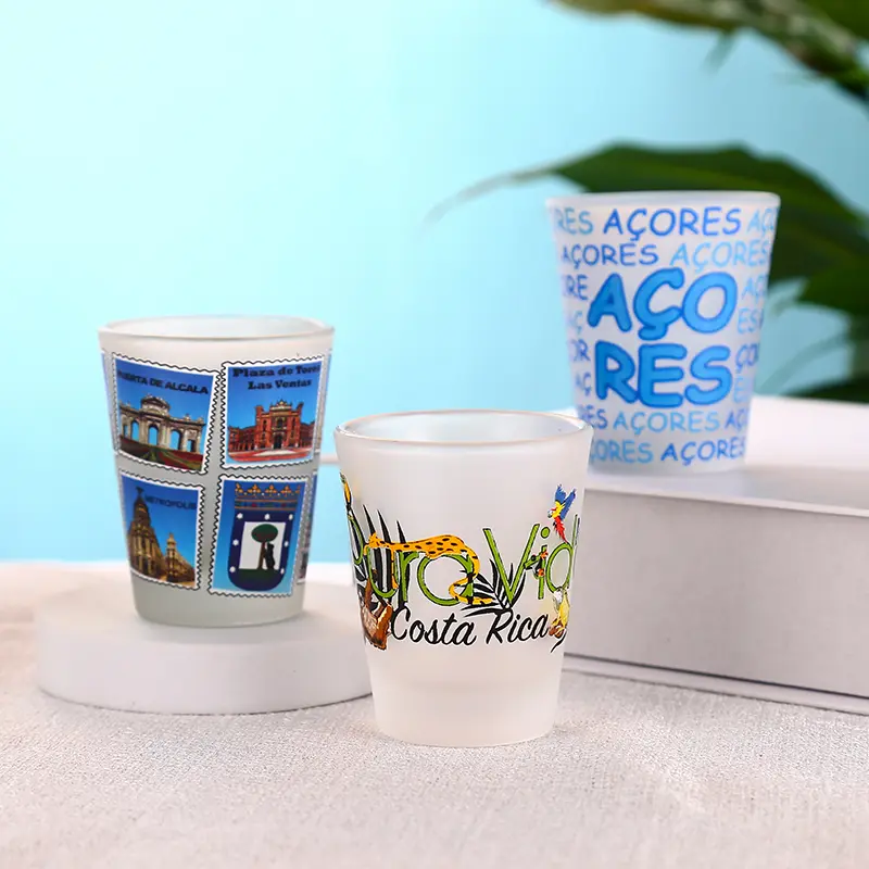 _0004_014A3306 Custom Logo Frosted Shot Glasses – Madrid Landmark Design