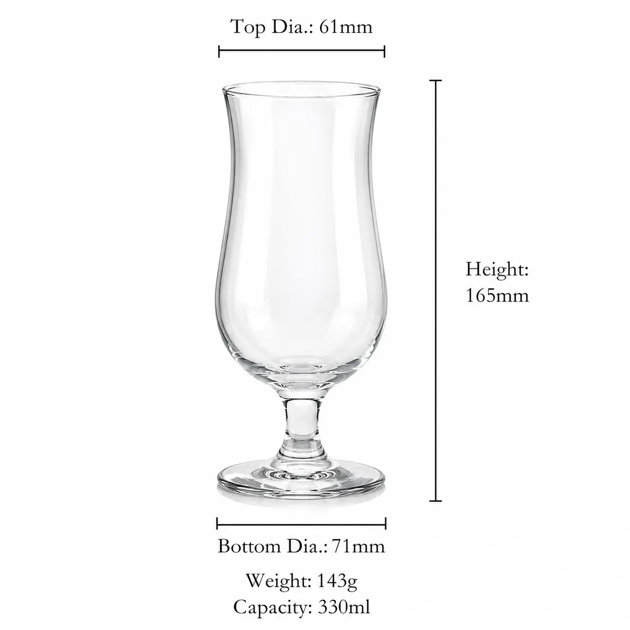 10-oz-tulip-beer-glass-dimensions Dimensions of 10 oz tulip beer glass