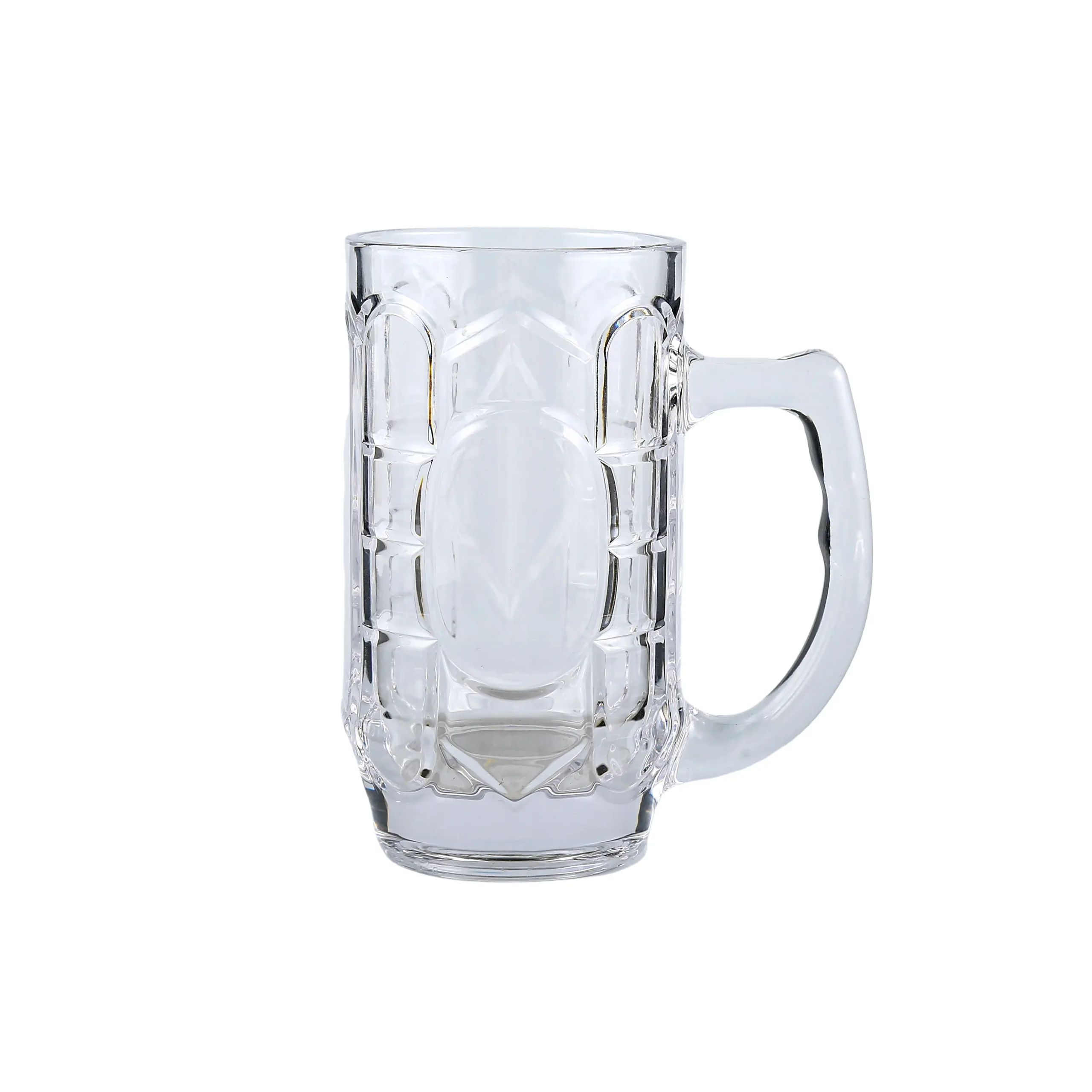 12 oz clear glass beer mug
