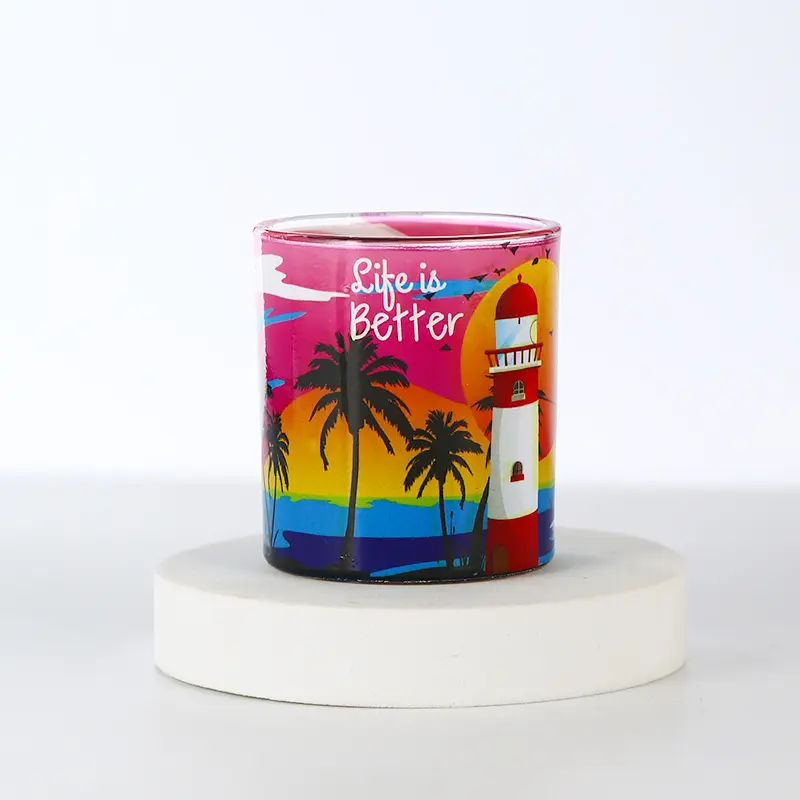 50ml-shot-glass-lighthouse-coastal-design.jpg 50 ml shot glass with lighthouse and tropical coastal wraparound design