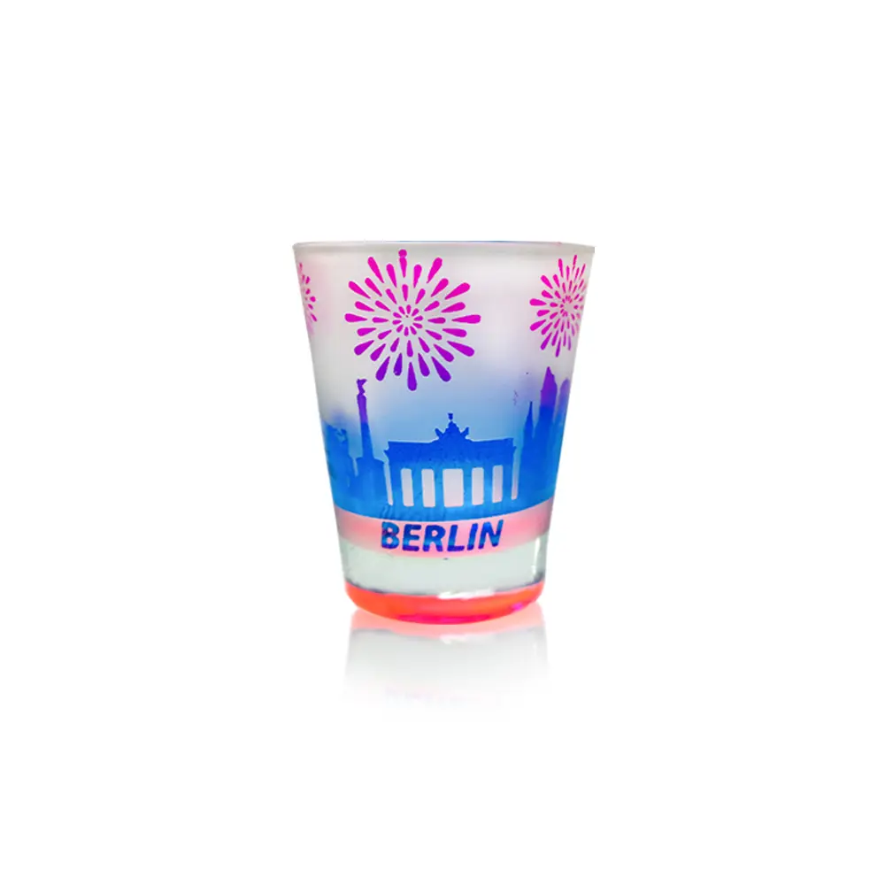 Colorful Frosted Tourist Souvenirs Shot Glass Set Colorful Frosted Tourist Souvenirs Shot Glass Set