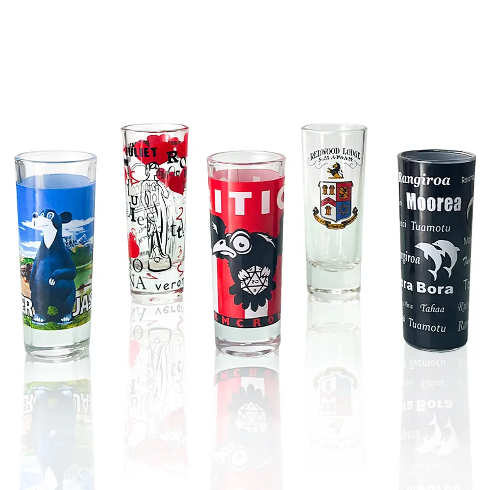 Custom Printed Tall Shooter Glasses