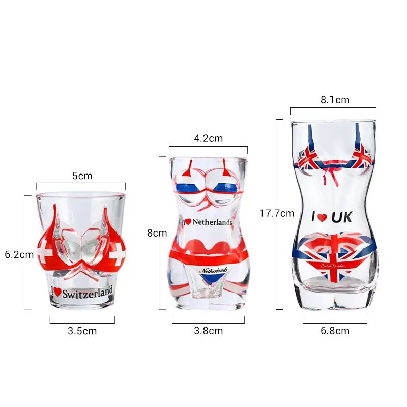 bikini-shot-glass-dimensions Dimensions of bikini shot glass in multiple sizes