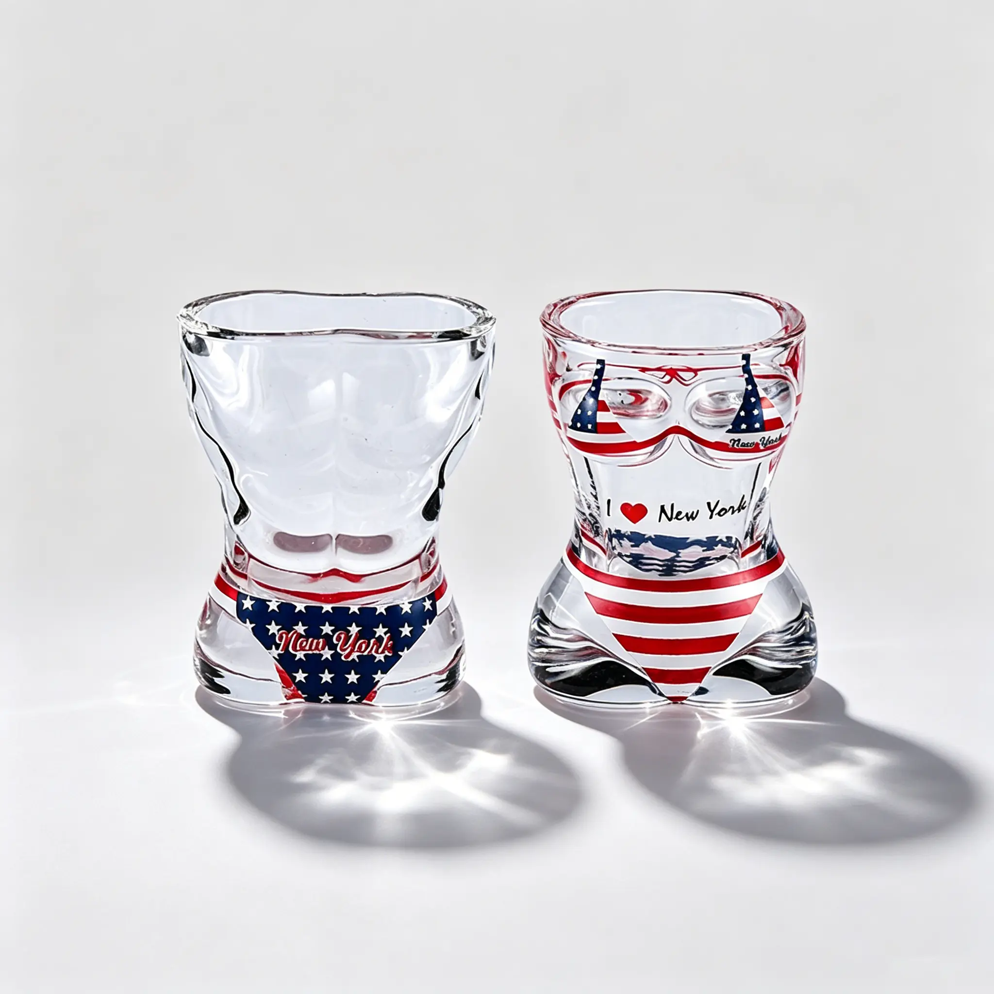 2 oz Funny Shaped Shot Glasses
