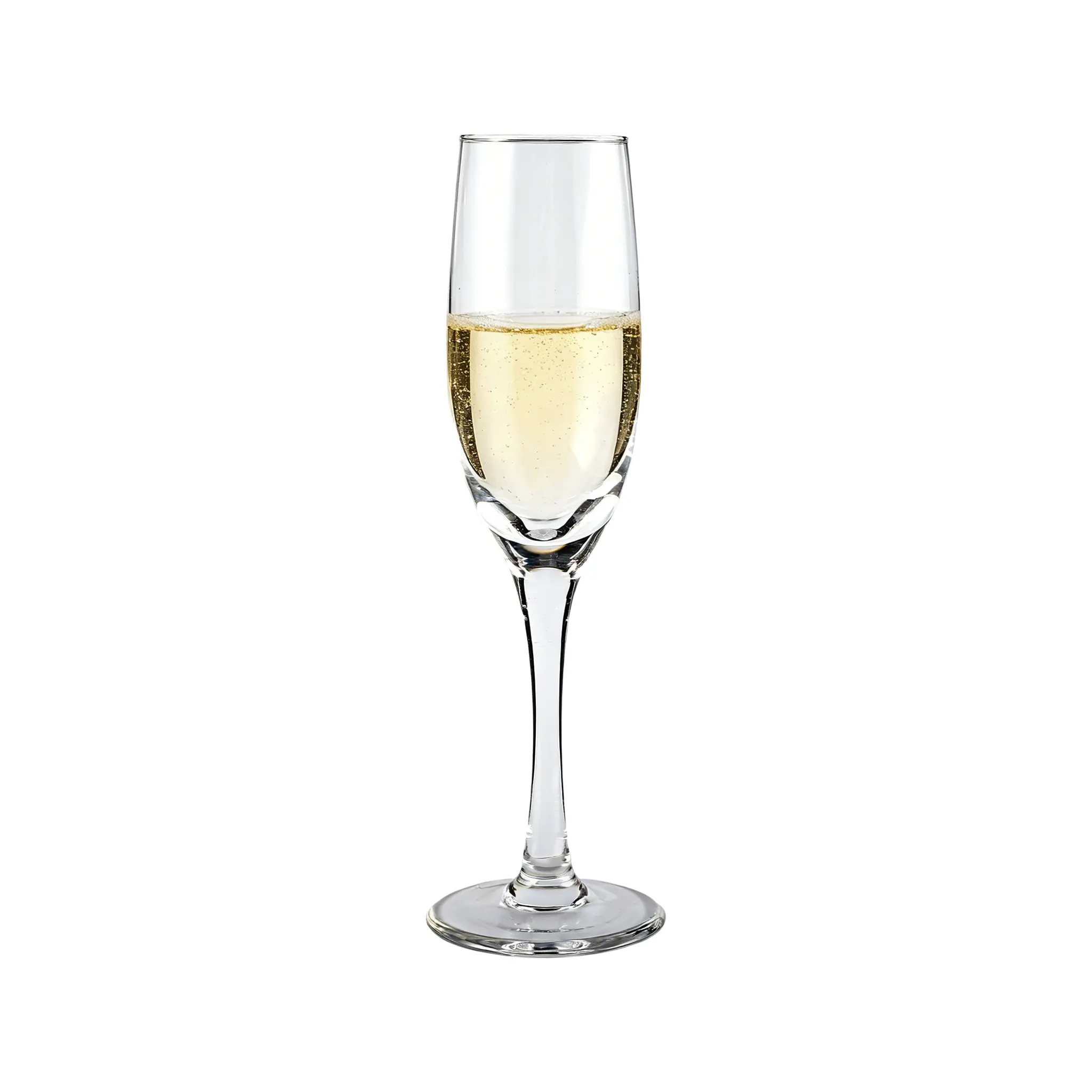 Classic champagne glasses with elegant stem design for celebration and dining use