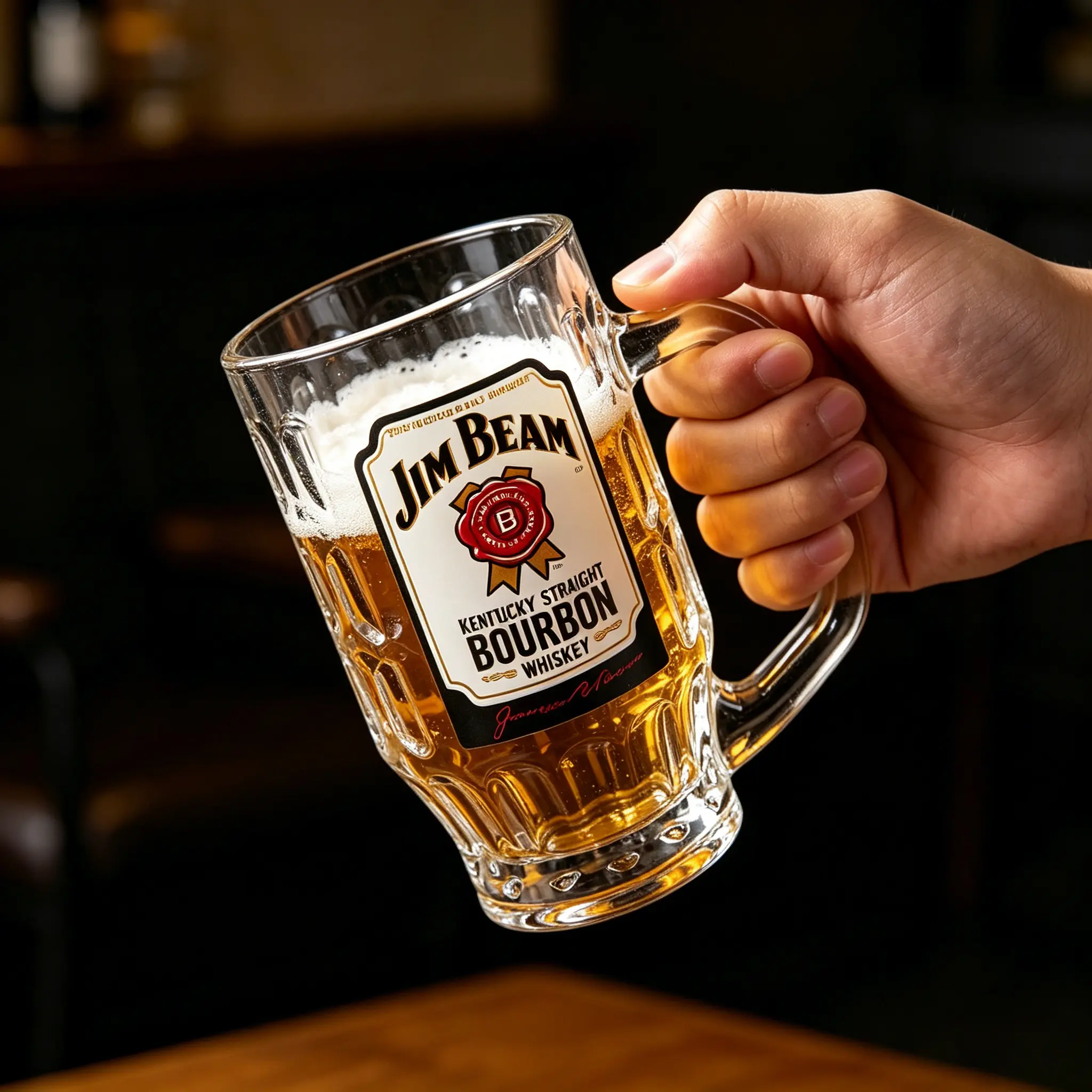 custom-logo-printed-beer-mug-in-hand Custom logo printed beer mug held in hand