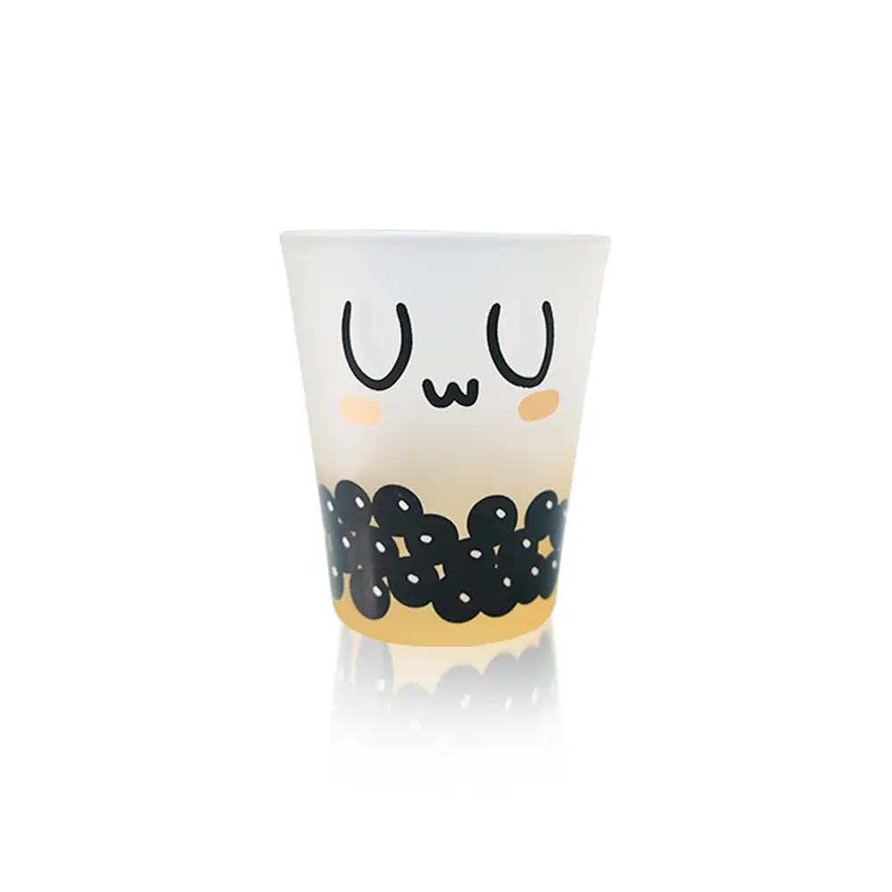 cute-character-shot-glass Cute character shot glass with custom decal printed design