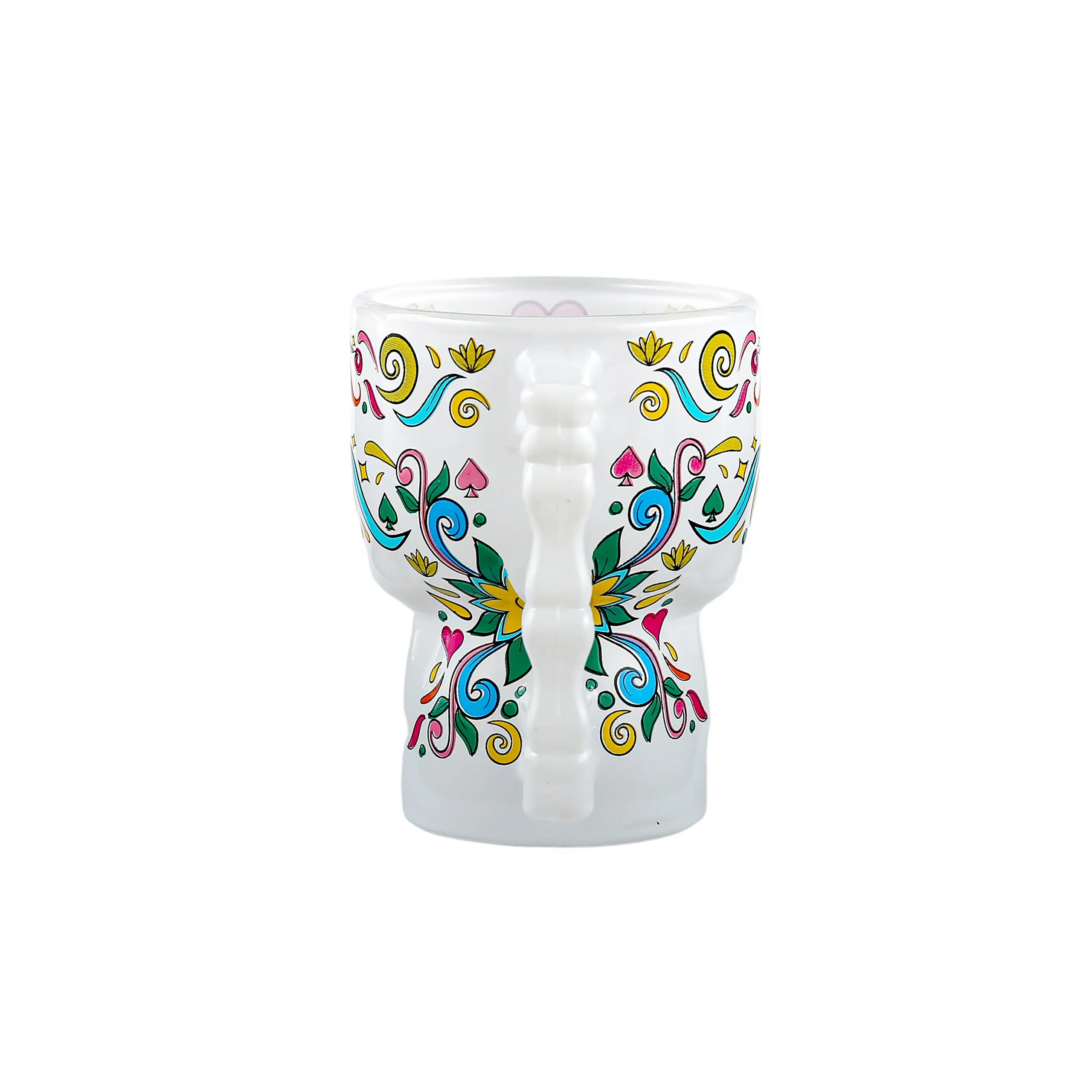 Creative sugar skull drinking cup perfect for Halloween party favors and customizable with your brand logo.