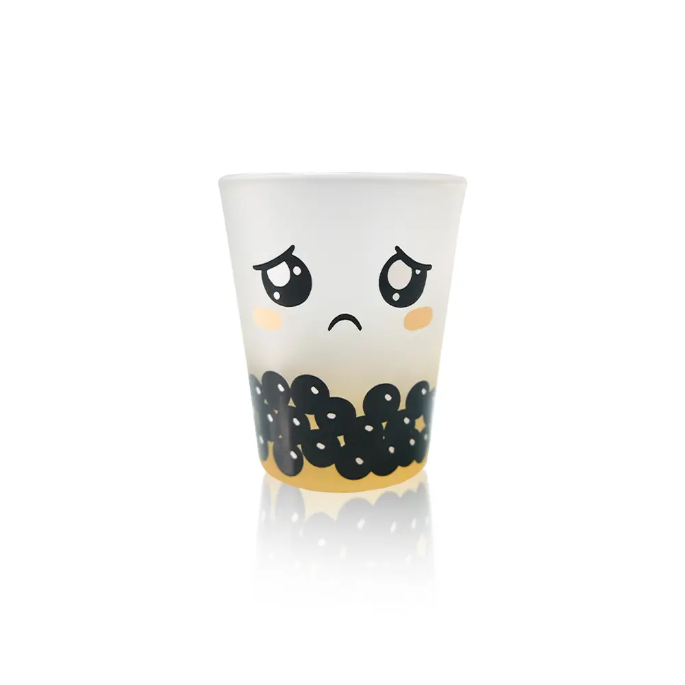 emoji-expression-shot-glass Emoji expression shot glass with custom decal printed decoration