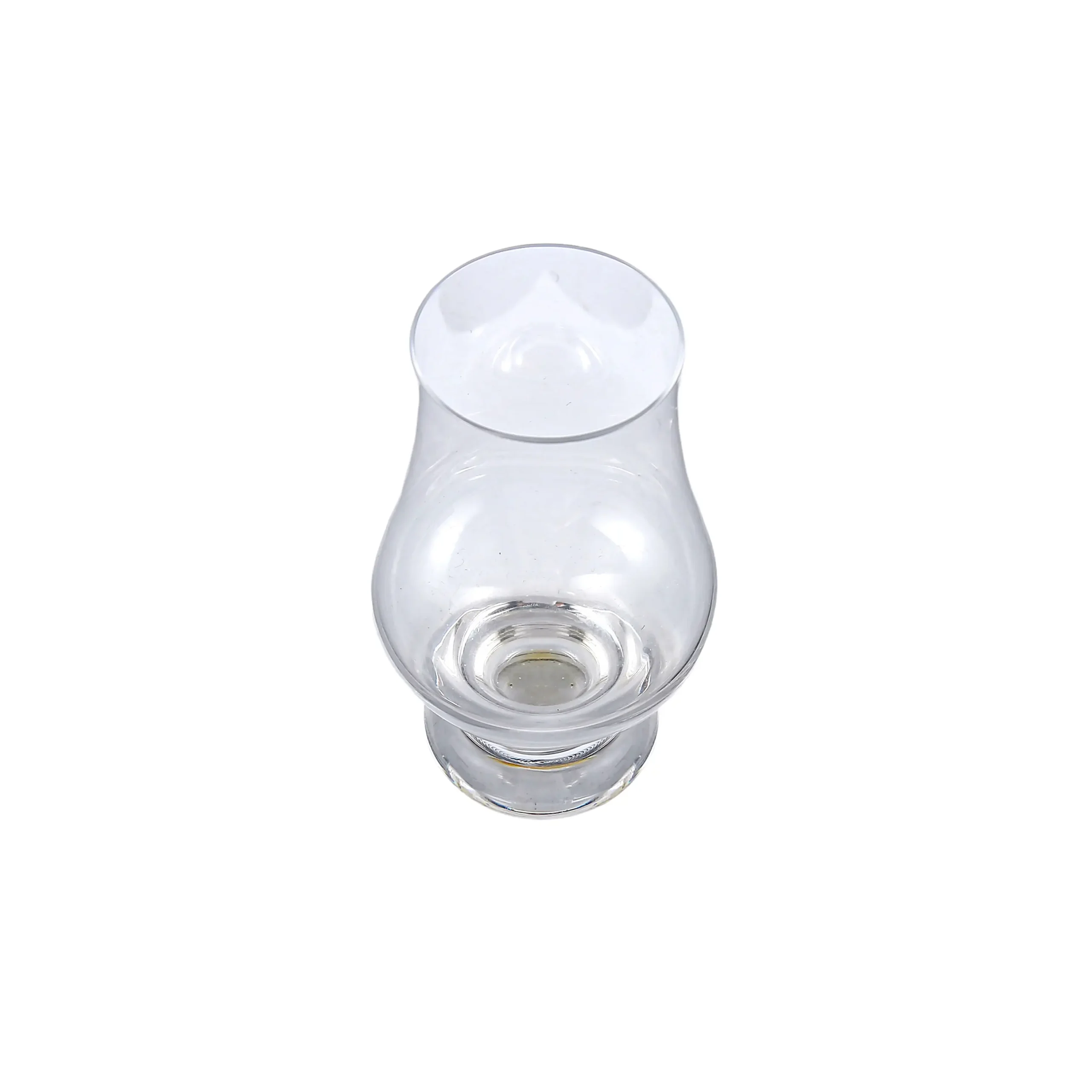 Heavy base whiskey tasting cup with elegant aroma-enhancing design