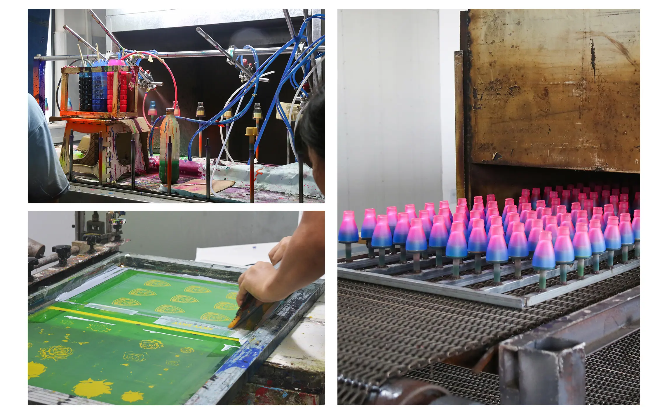 Custom glassware production process including printing and manufacturing