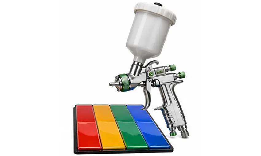 Color coating and spray finish process for custom glass products