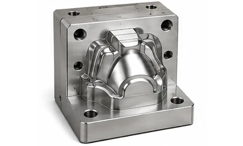 Steel mold making for custom shape glassware manufacturing