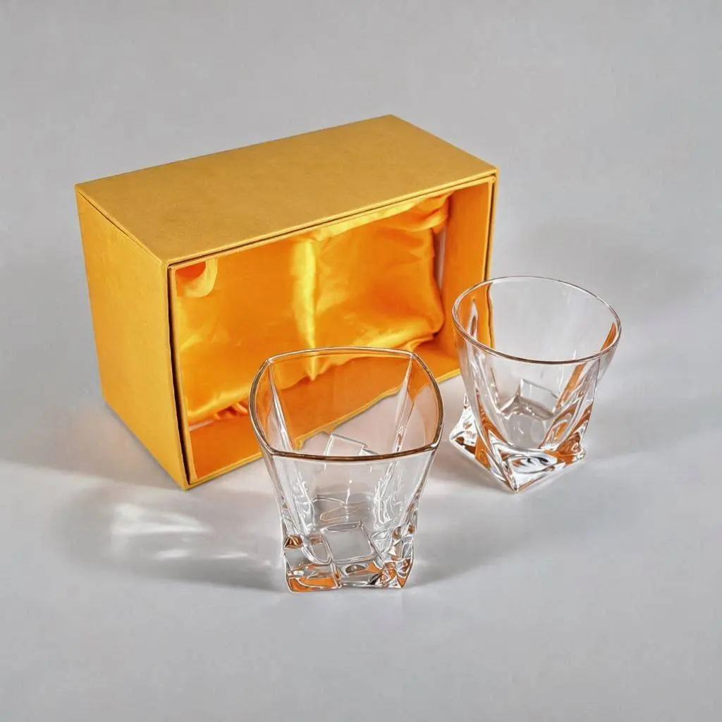 Custom whiskey glass sets for wholesale and logo customization